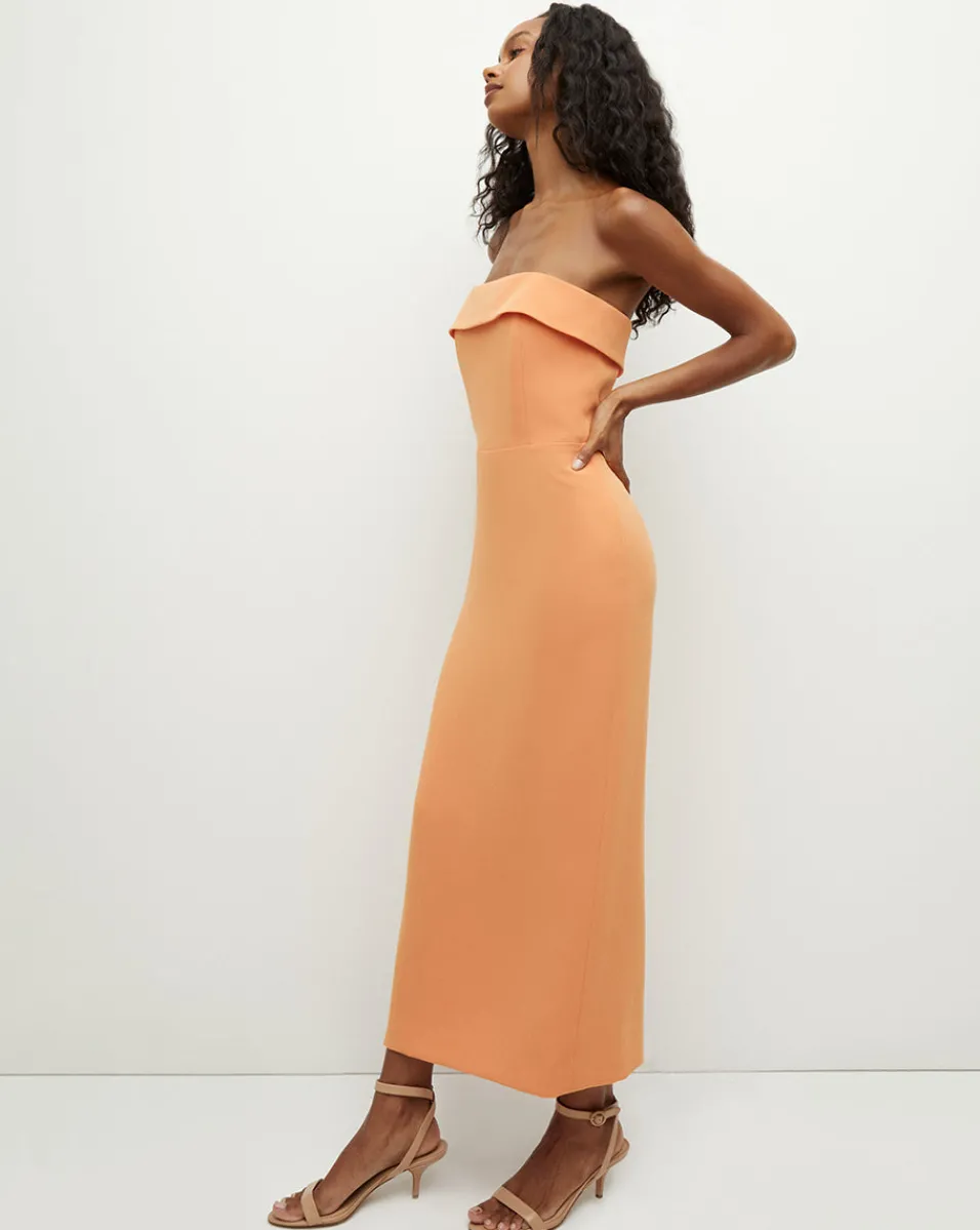 Absol Crepe Strapless Dress in>Veronica Beard Sale