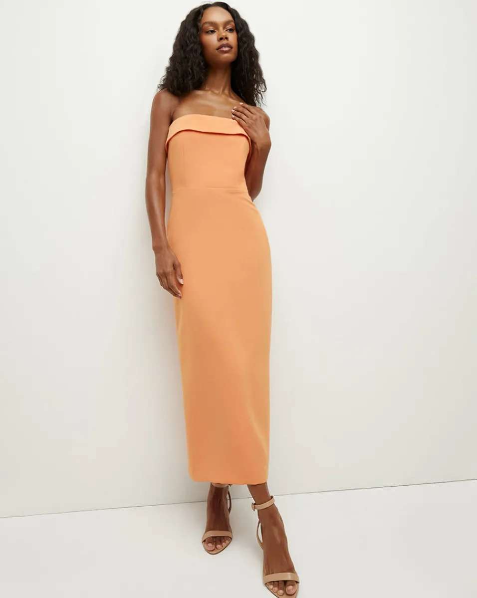 Absol Crepe Strapless Dress in>Veronica Beard Sale
