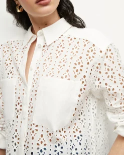 Aderes Cotton Eyelet Shirt in><noscript><img width=