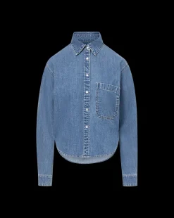 Aderes Denim Shirt in Light Blue><noscript><img width=