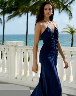 Aldana Stretch-Silk Dress><noscript><img width=