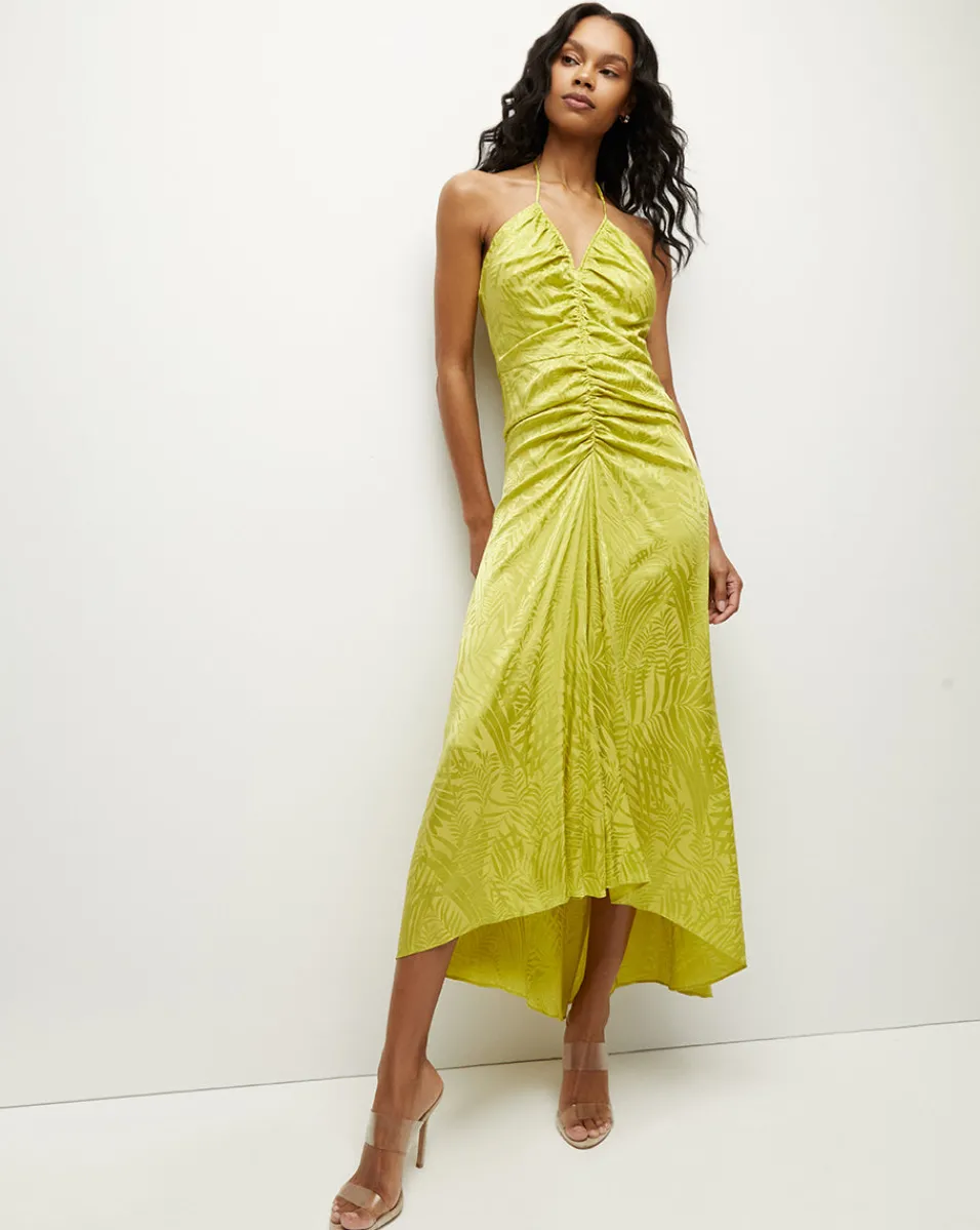 Aldana Stretch-Silk Dress in>Veronica Beard Discount