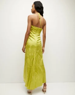 Aldana Stretch-Silk Dress in><noscript><img width=