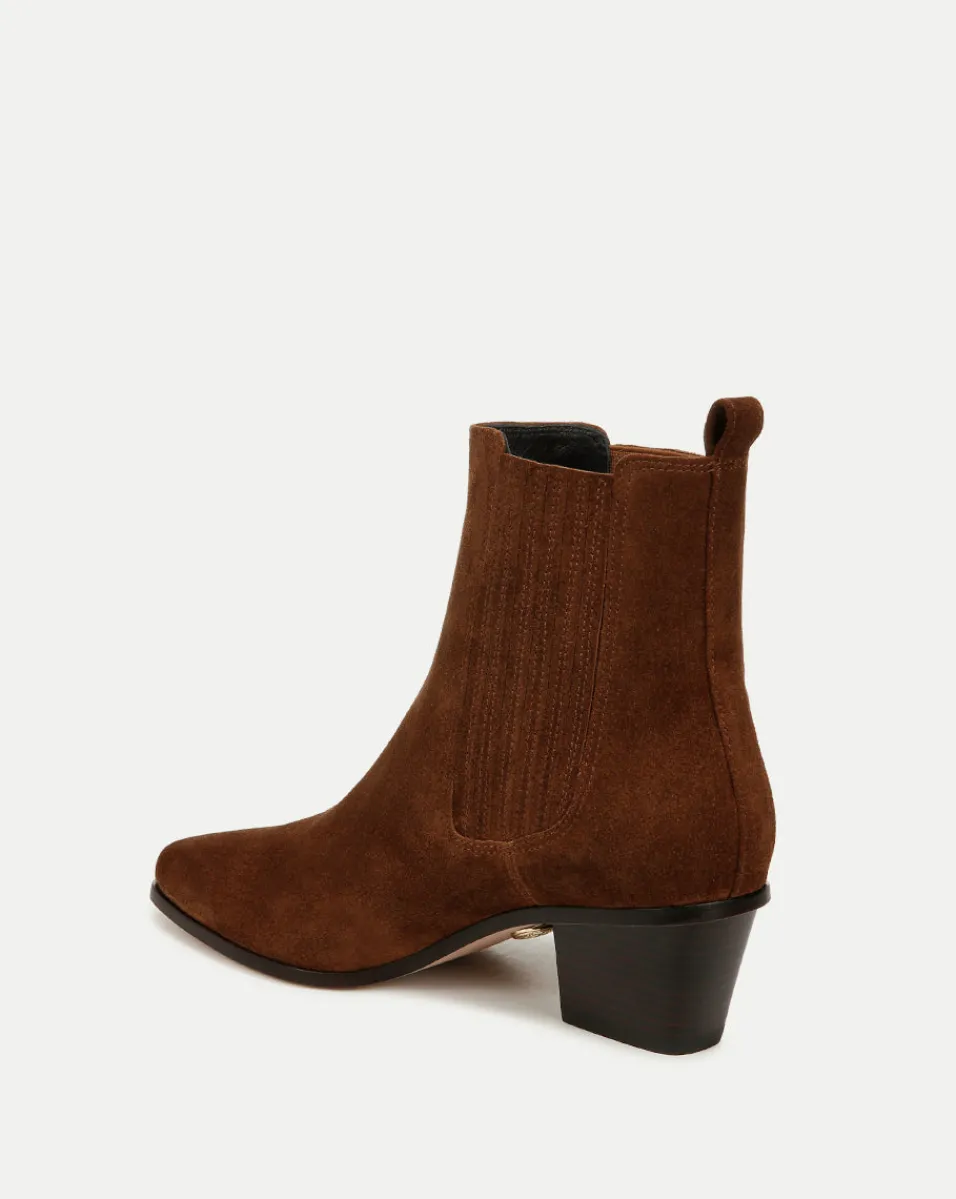 Alina Suede Bootie in>Veronica Beard Hot