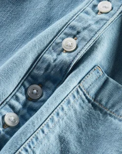 Almera Chambray Button-Down Top in>Veronica Beard Best