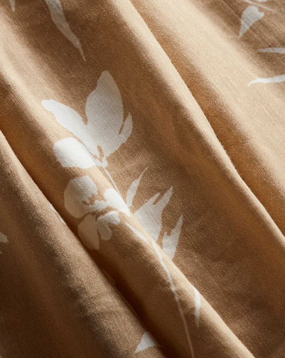 Amalia Stretch-Linen Dress in Stone Khaki/Off-White>Veronica Beard New