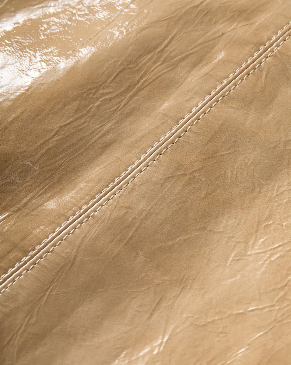 Anderson Coated Leather Skirt in>Veronica Beard Discount