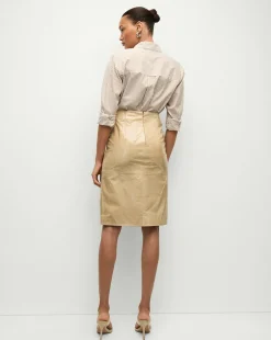 Anderson Coated Leather Skirt in><noscript><img width=