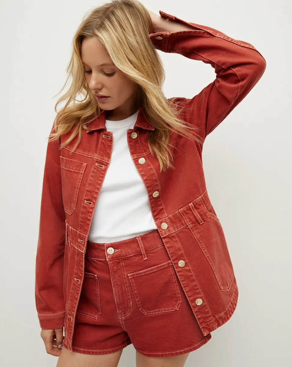 Anzu Jacket in Brick Red>Veronica Beard Online