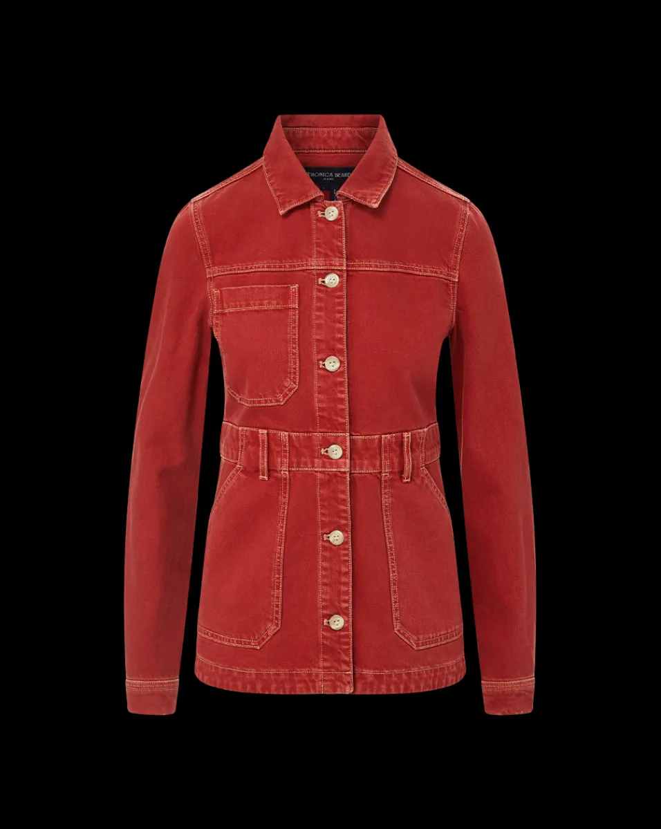 Anzu Jacket in Brick Red>Veronica Beard Online
