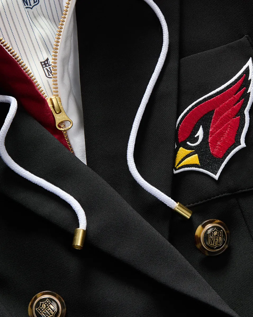 Arizona Cardinals Dickey Jacket in Black/Gold>Veronica Beard Outlet