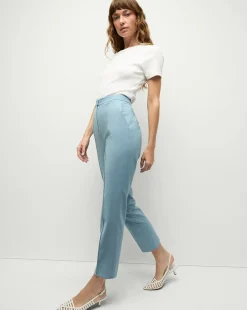 Arte High Waist Pants in Light Blue>Veronica Beard Best