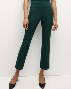 Arte High Waisted Pant in Dark Green>Veronica Beard Discount