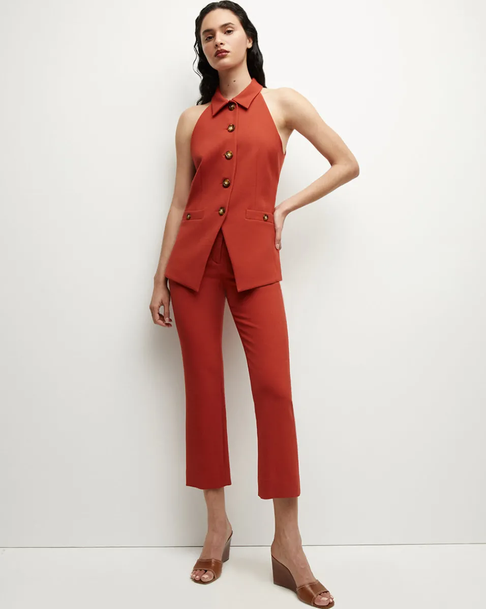Arte Pant in Brick Red>Veronica Beard Online