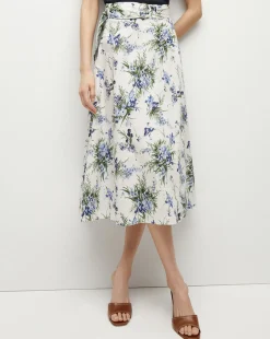 Arwen Cotton Skirt in Off-White Multi><noscript><img width=