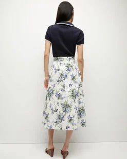 Arwen Cotton Skirt in Off-White Multi><noscript><img width=