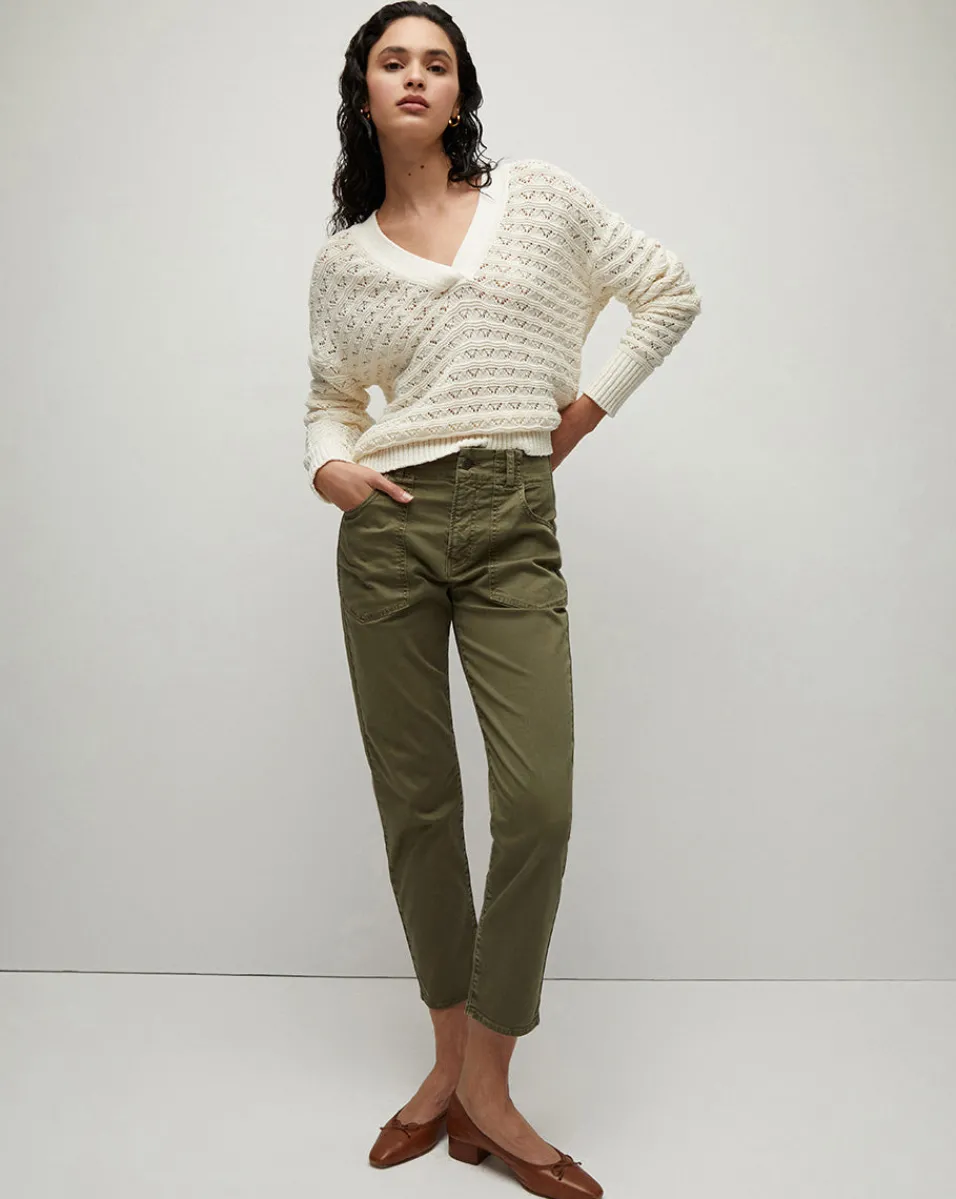Arya Straight-Leg Pant in>Veronica Beard Clearance
