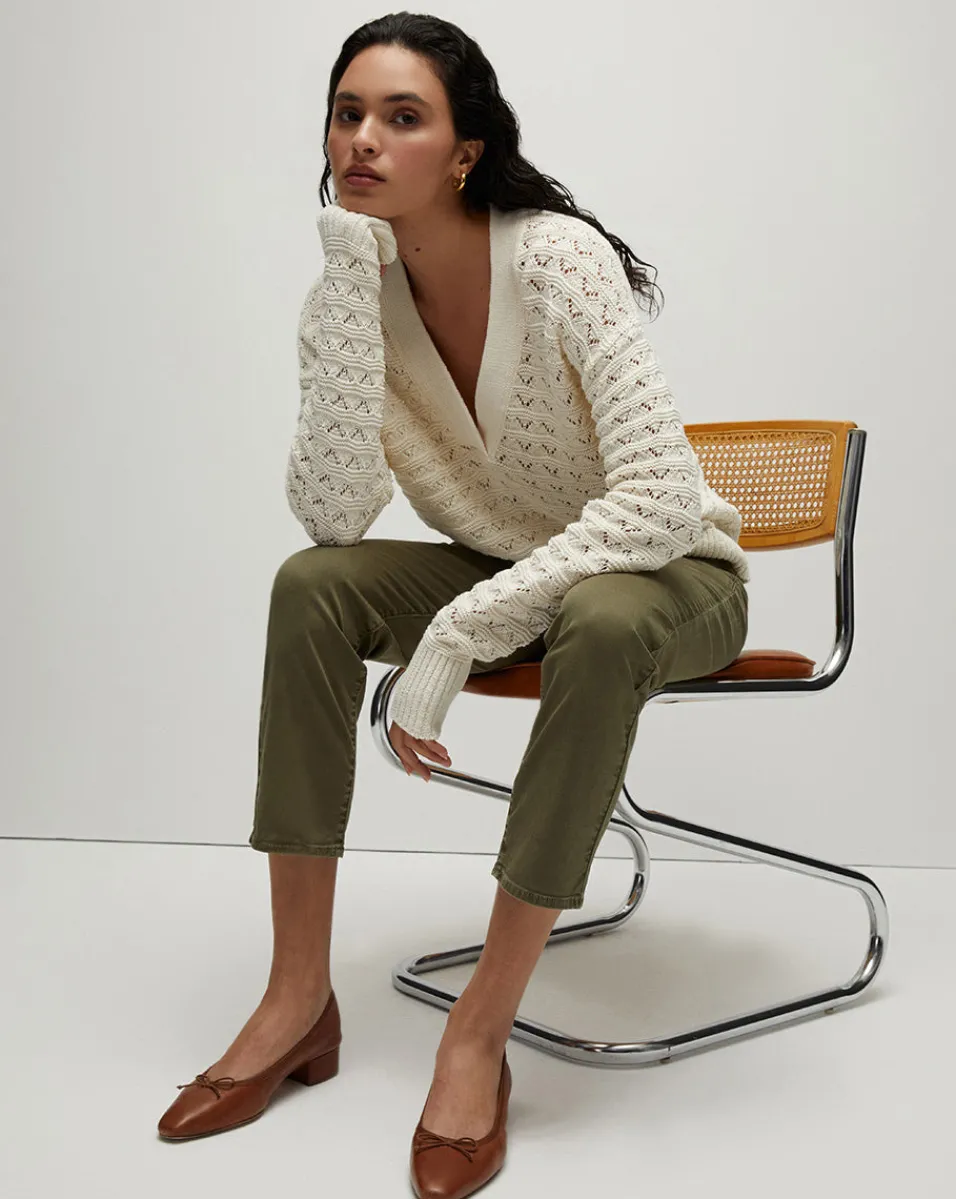 Arya Straight-Leg Pant in>Veronica Beard Clearance