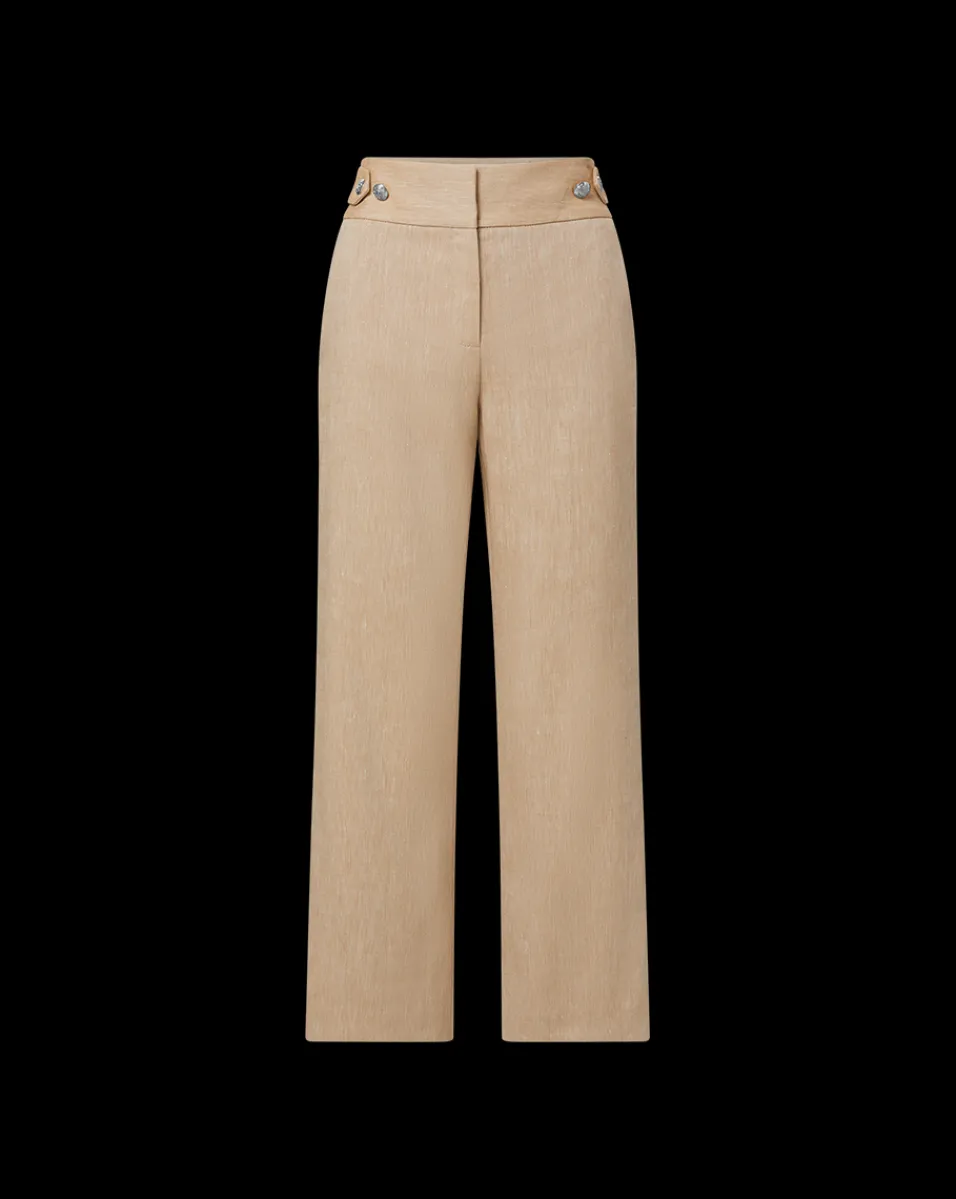 Aubrie Women's Linen Cropped Pant>Veronica Beard Hot