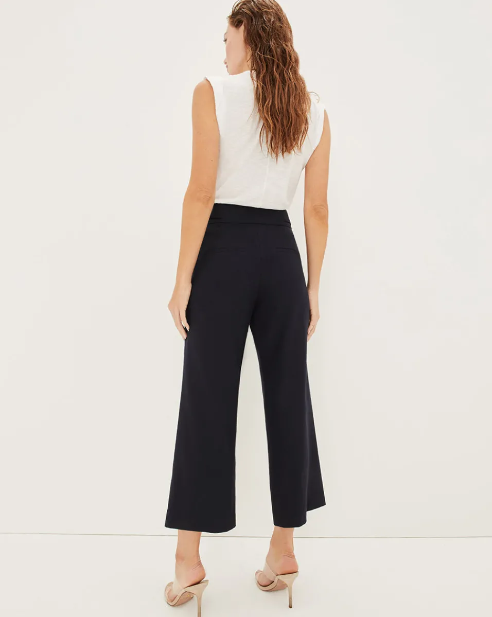 Aubrie Women's Linen Cropped Pant>Veronica Beard Outlet