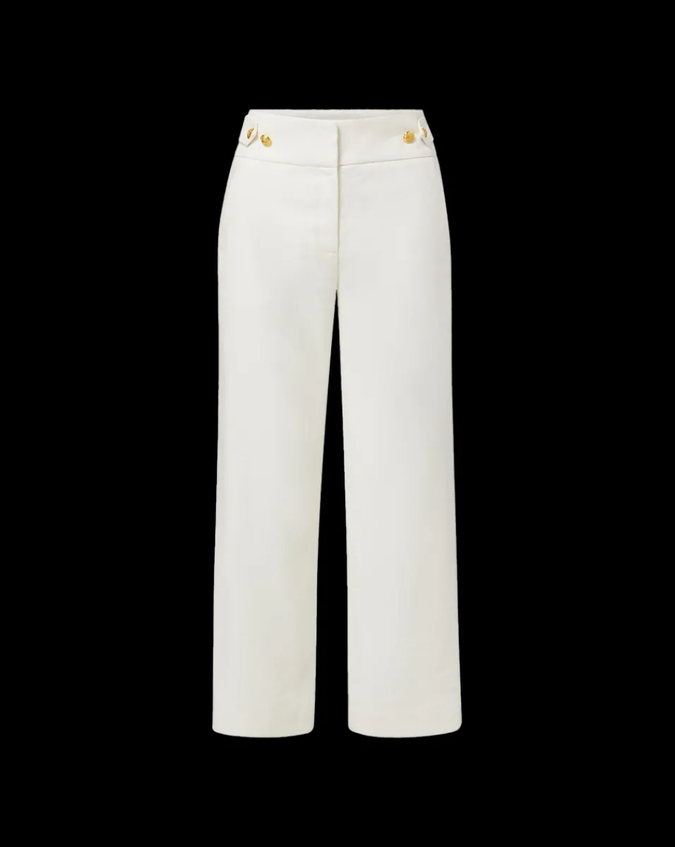 Aubrie Women's Linen Cropped Pant in>Veronica Beard
