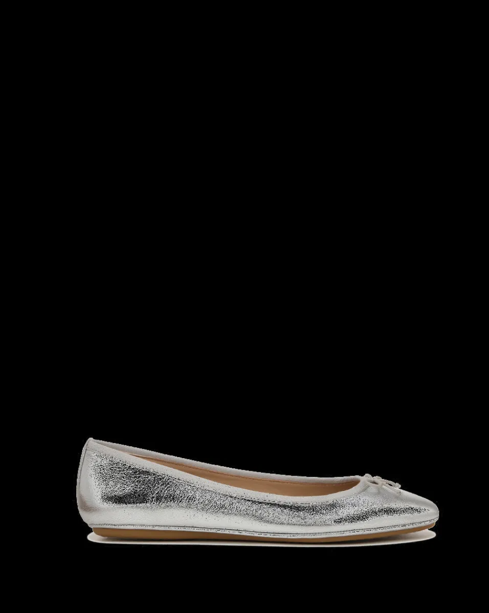 Beatrix Metallic Ballet Flat>Veronica Beard Hot
