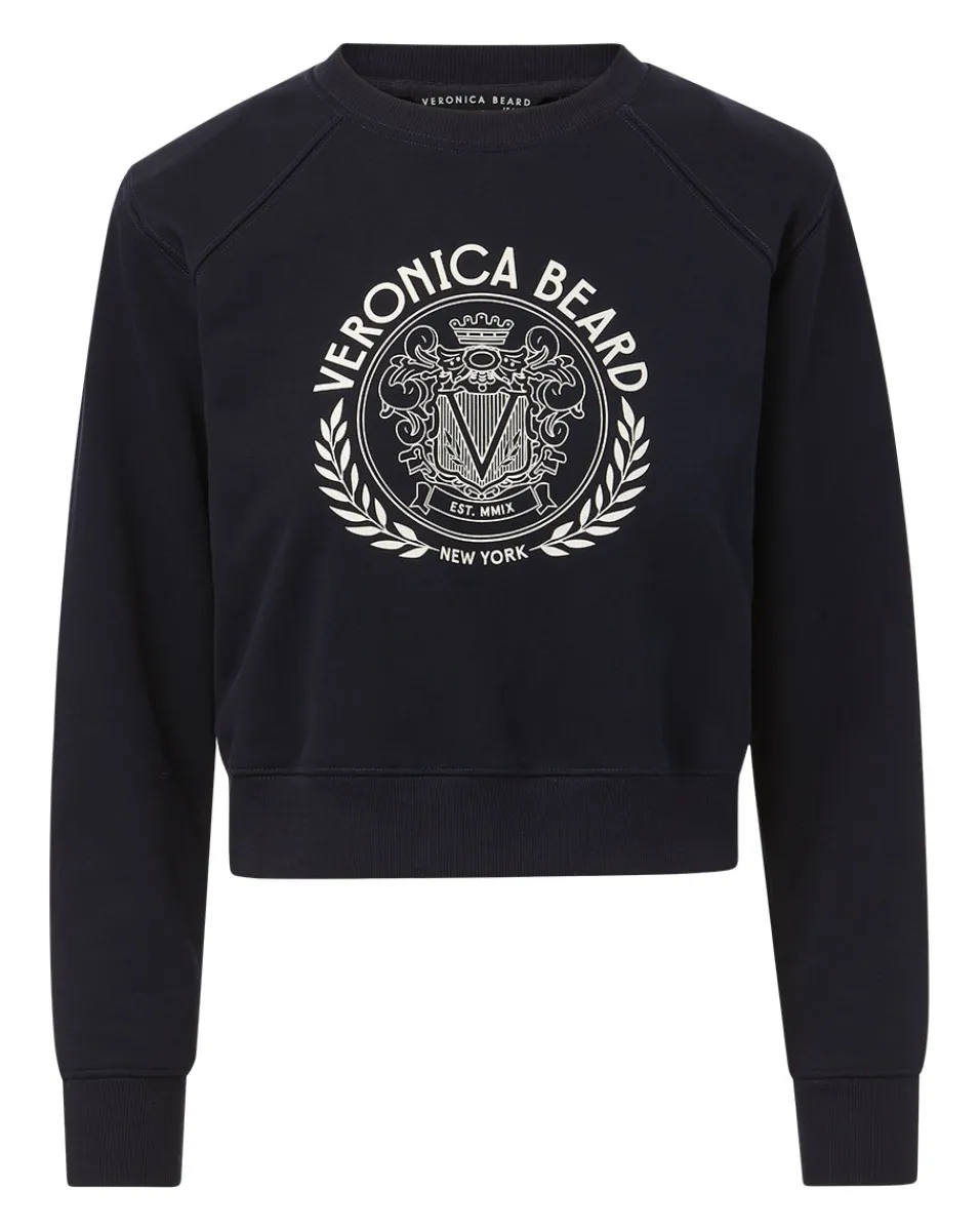Beaumont Logo Sweatshirt in>Veronica Beard Hot