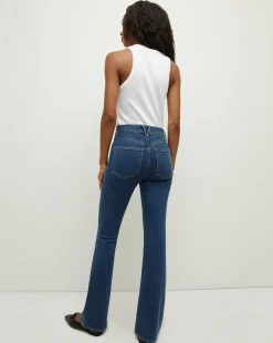 Beverly Loafer Length Skinny-Flare Jean in Bright Blue><noscript><img width=