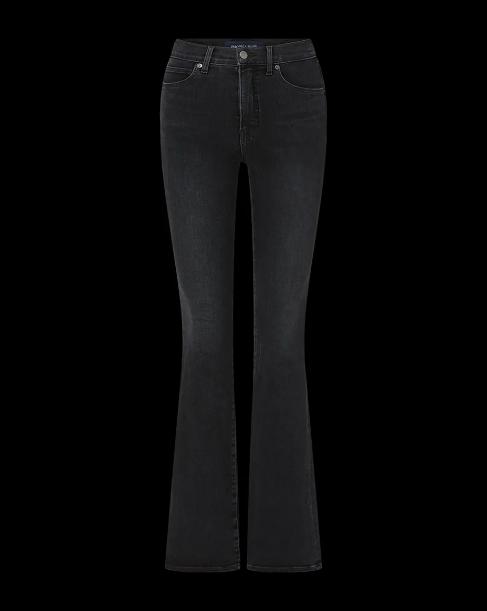 Beverly Skinny-Flare Jean in Washed Onyx>Veronica Beard Outlet