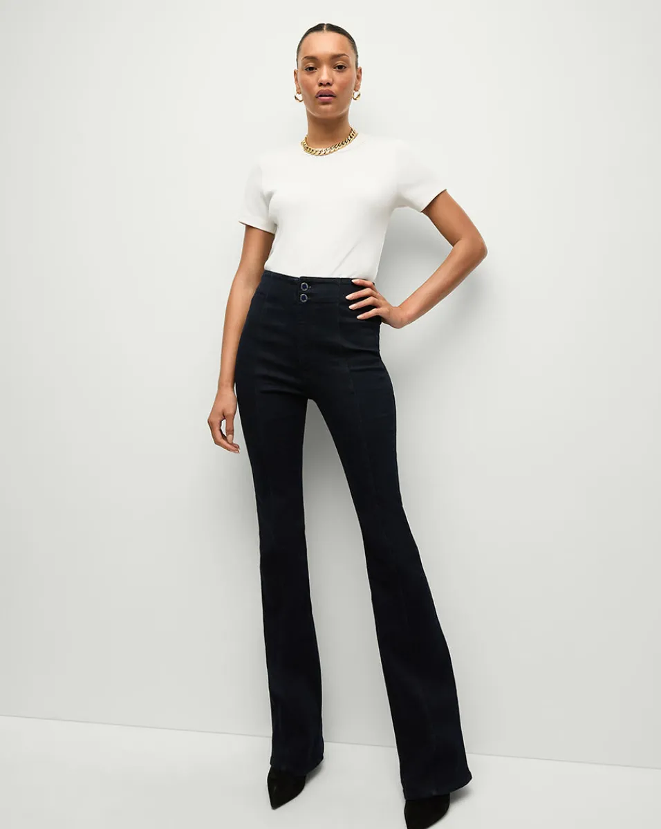 Beverly Skinny-Flare Jean in Indigo Wash>Veronica Beard Outlet