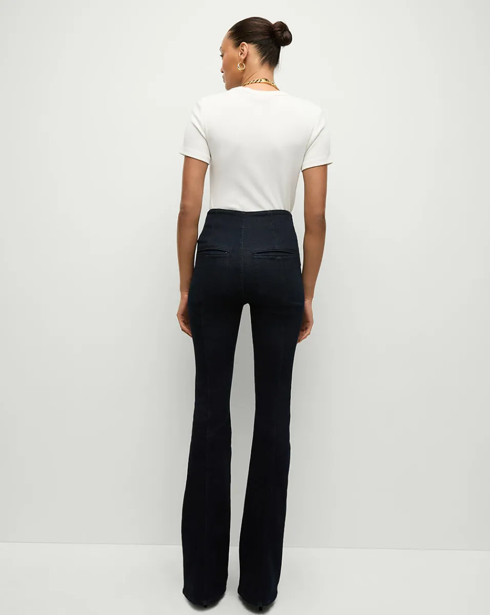 Beverly Skinny-Flare Jean in Indigo Wash>Veronica Beard Outlet