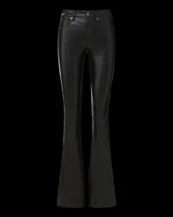 Beverly Vegan Leather Skinny-Flare Pant in><noscript><img width=