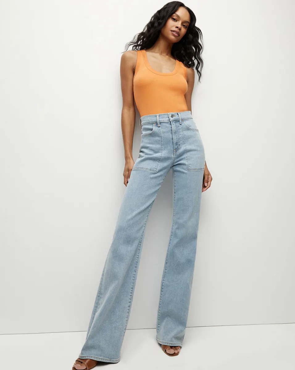 Birke Scoopneck Tank in>Veronica Beard Outlet