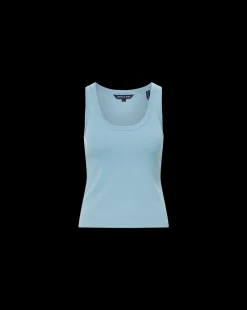 Birke Scoop-Neck Tank Top in Light Blue><noscript><img width=