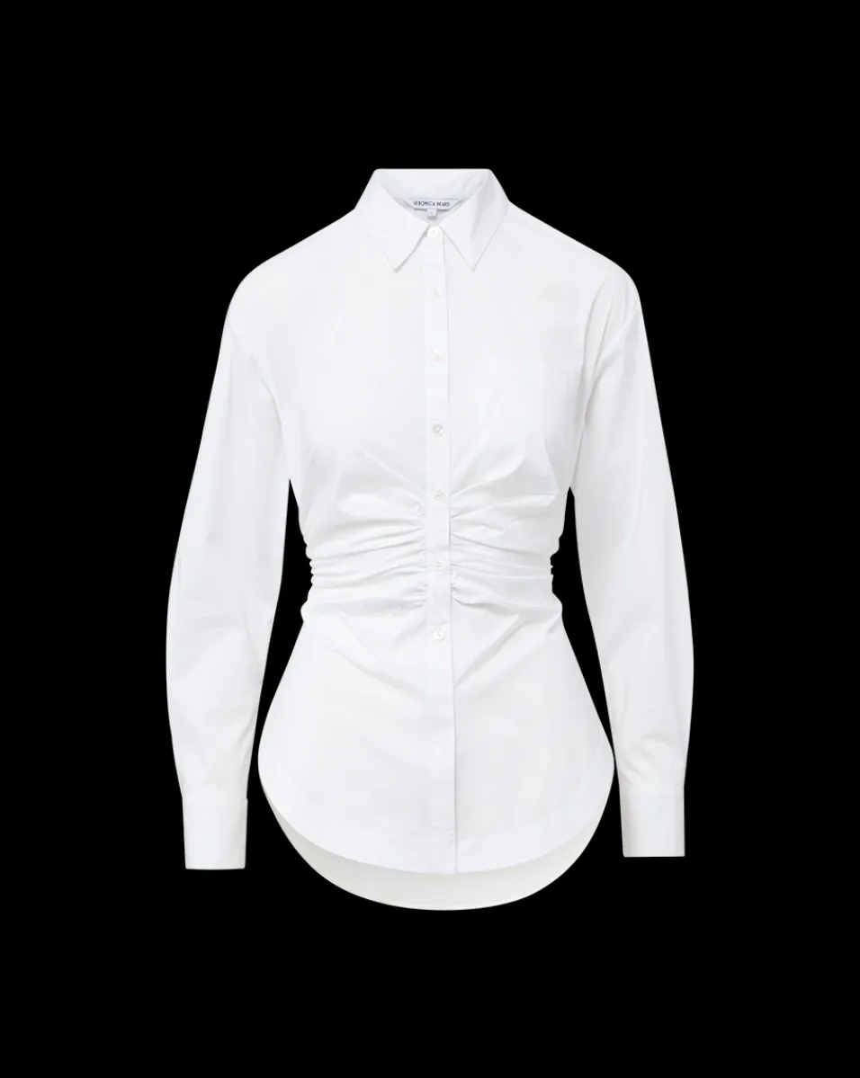 Bosco Ruched Shirt in | Cinched Shirt>Veronica Beard