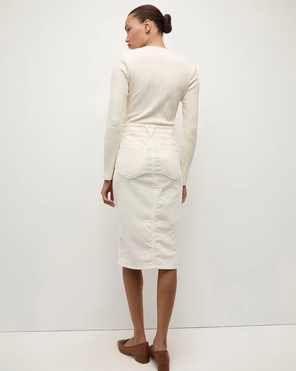 Breves Corduroy Midi Skirt in>Veronica Beard New