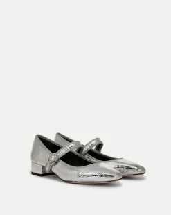 Cade Metallic Mary Jane Ballet Pump in>Veronica Beard Online
