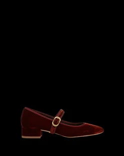 Cade Velvet Mary Jane Ballet Pump in><noscript><img width=