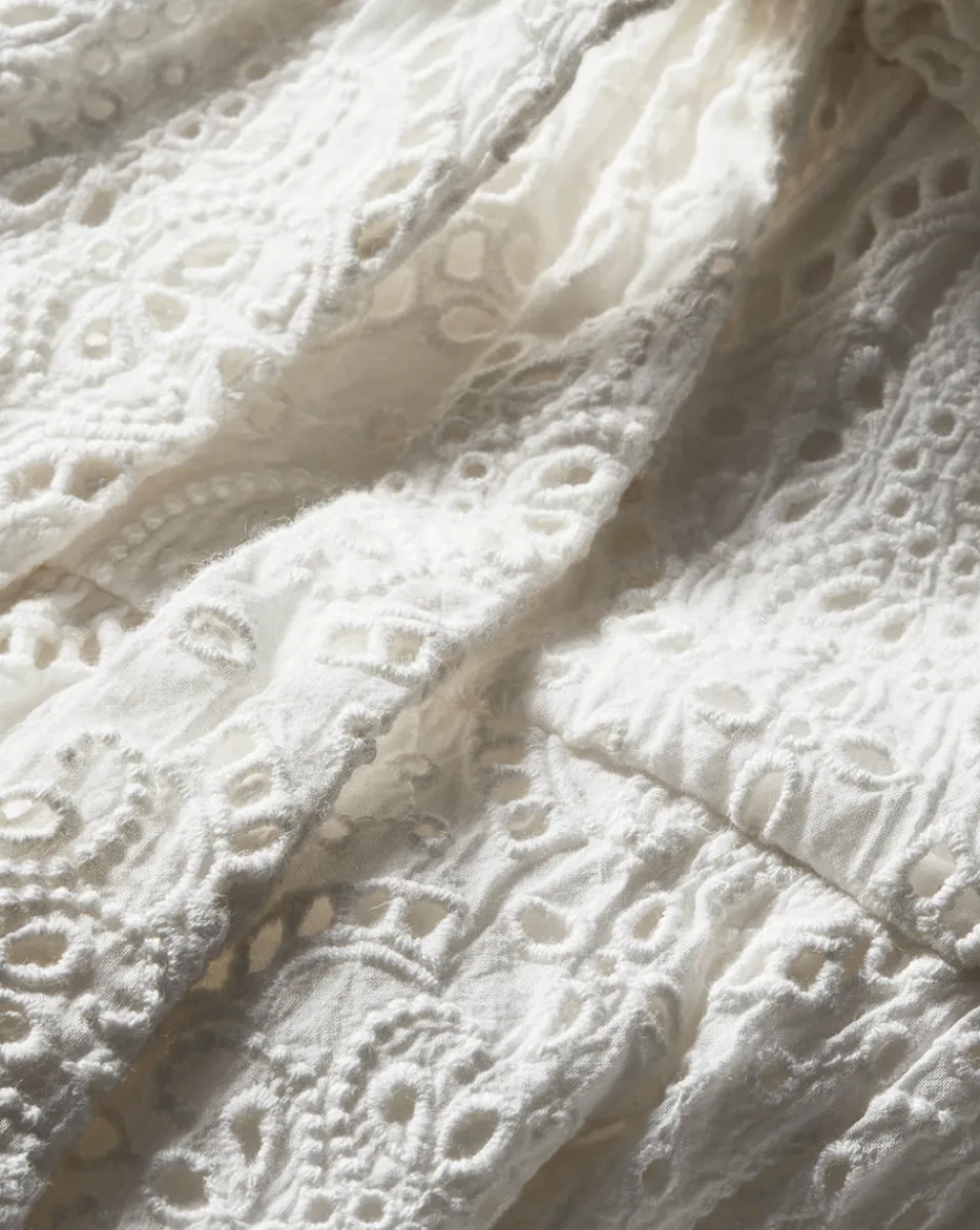 Calibra Eyelet Dress>Veronica Beard