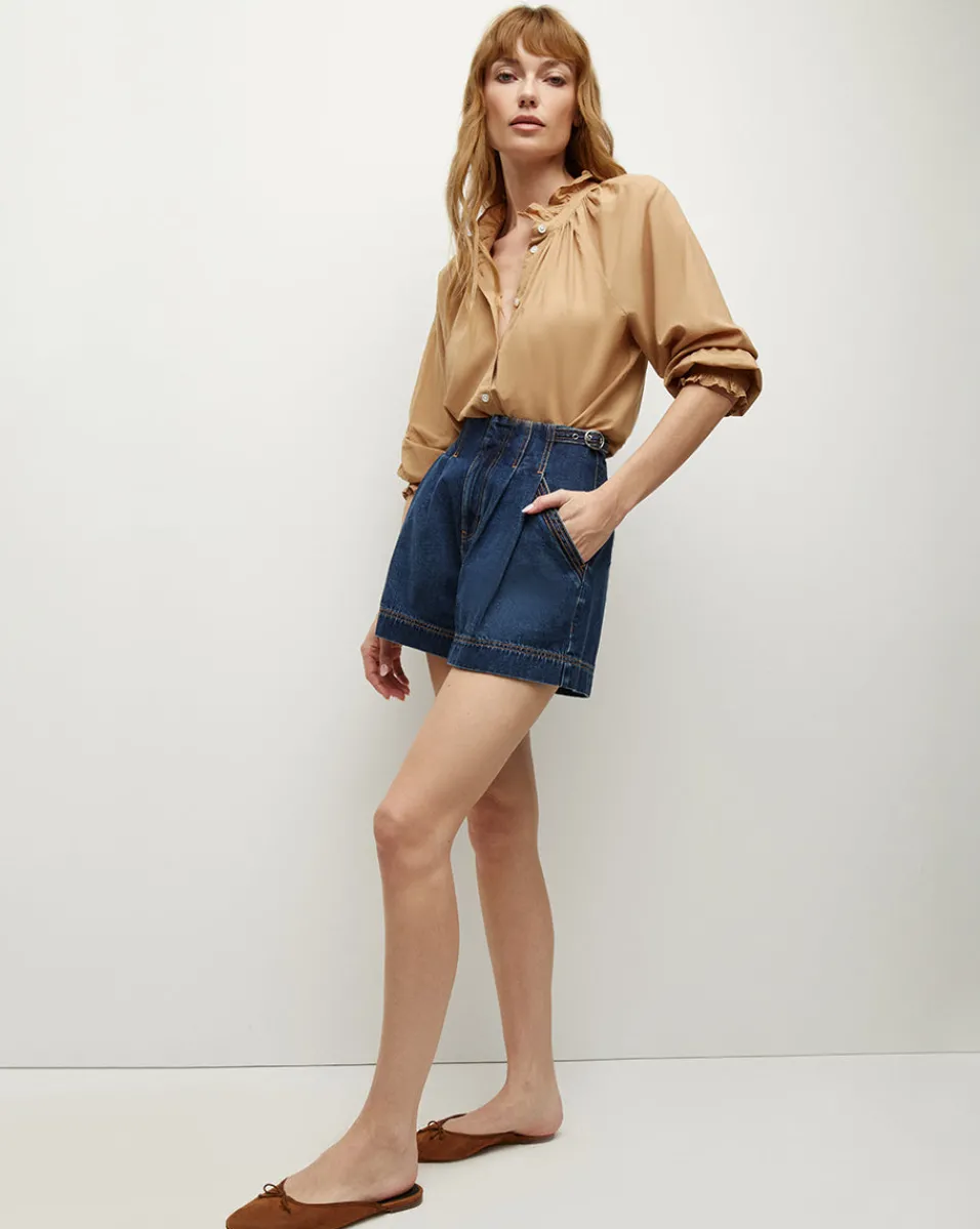 Calisto Cotton Shirt in>Veronica Beard Clearance