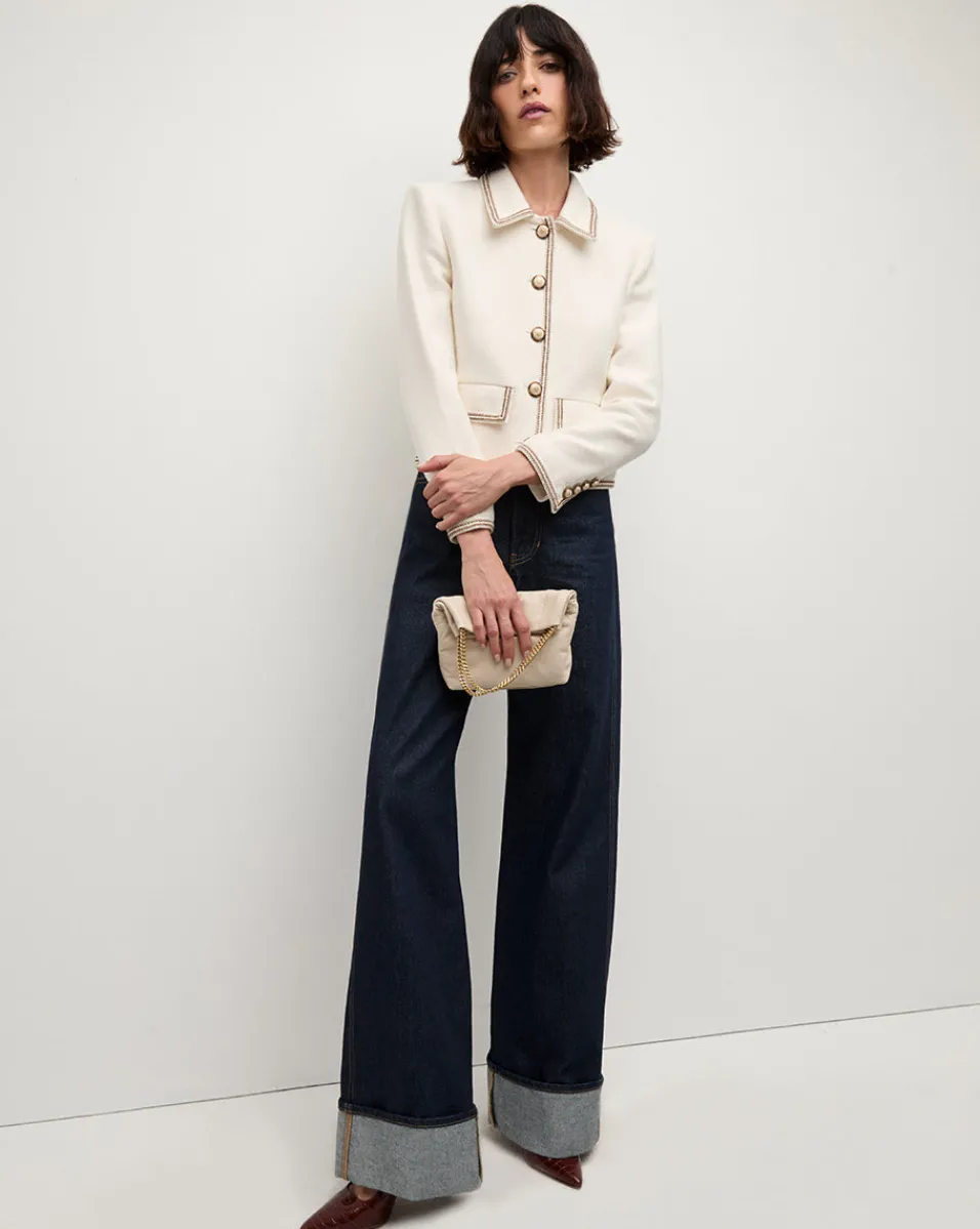 Callie Croc-Embossed Slingback Pump in>Veronica Beard