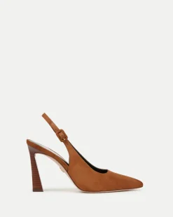 Callie Suede Slingback Pump in>Veronica Beard Sale