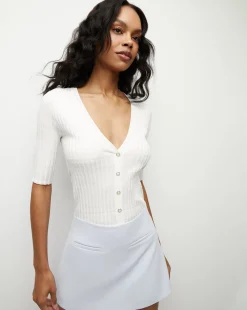 Calliope Ribbed Cardigan in>Veronica Beard