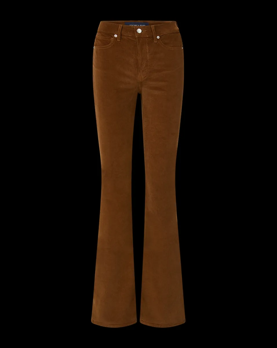 Cameron Corduroy Bootcut Pant in Brown>Veronica Beard Discount