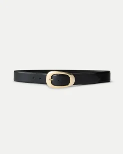 Carlotta Leather Belt in>Veronica Beard Discount