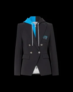 Carolina Panthers Dickey Jacket in Black/Silver><noscript><img width=