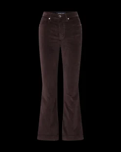 Carson Ankle Flare Velvet in Dark Chocolate><noscript><img width=