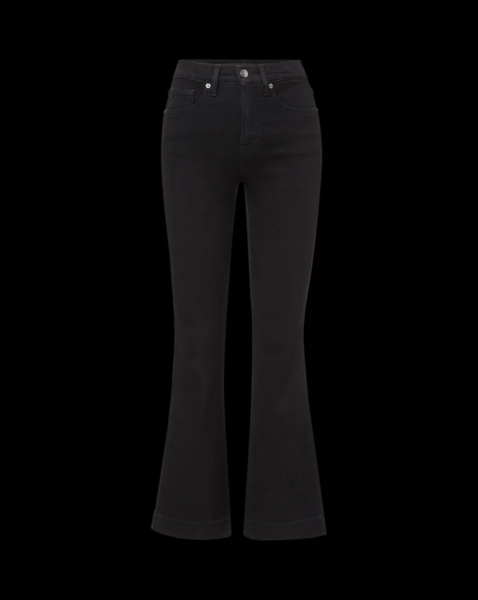 Carson Black Washed Kick-Flare Jeans>Veronica Beard Online