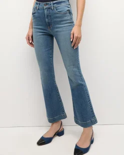 Carson Kick-Flare Jean in Bandit Dust>Veronica Beard