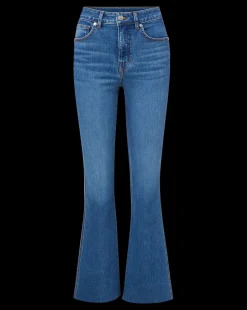 Carson Raw Hem Kick-Flare Jean in><noscript><img width=